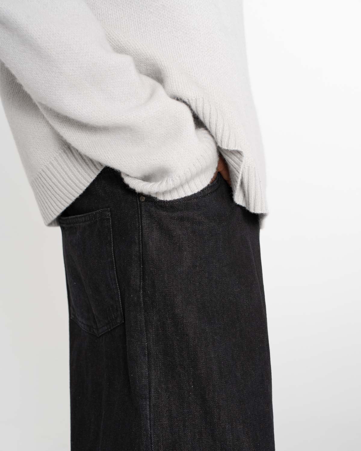 Extra Baggy Denim Jeans Black